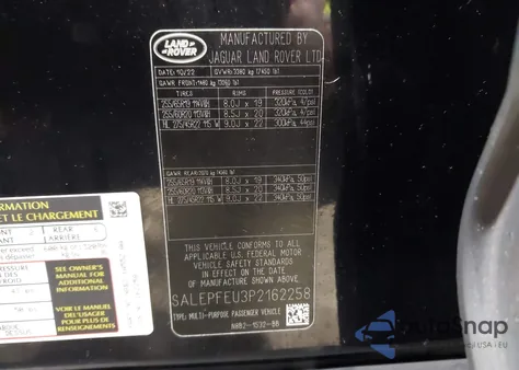 2023 Land Rover Defender 130 Se from USA, damaged, VIN SALEPFEU3P2162258